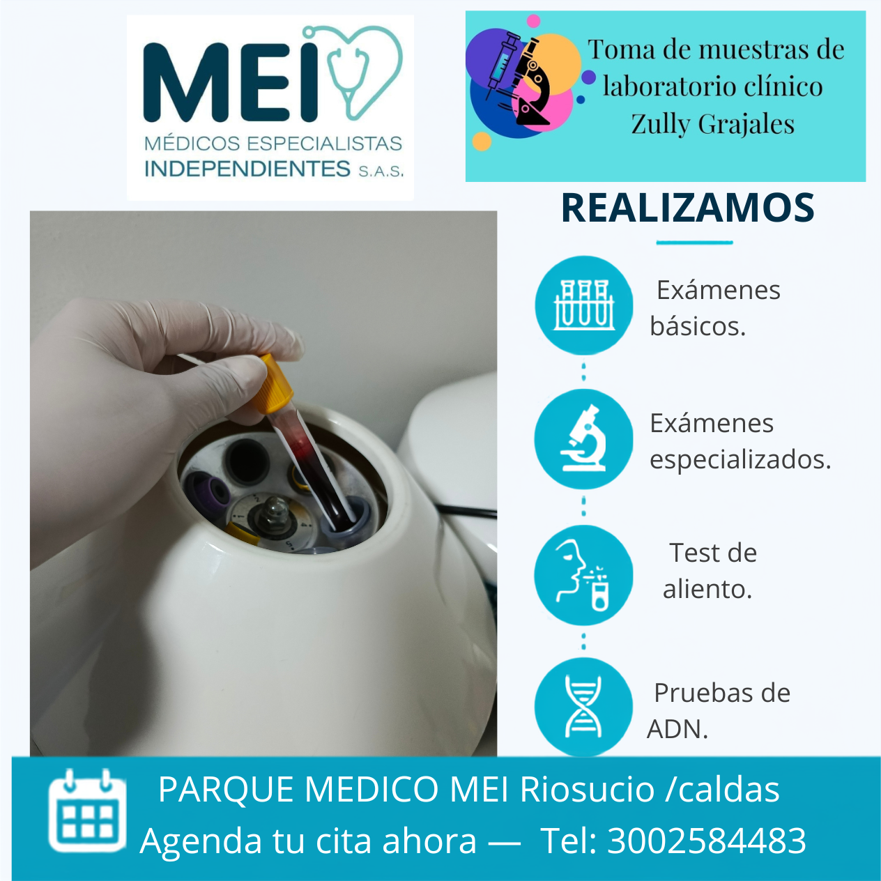 Toma de Muestras de Laboratorio Clìnico Zully Grajales